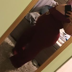 Maroon jumpsuit